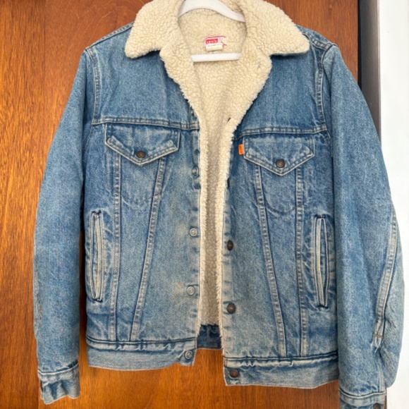 Levi's Vintage Orange Tab Sherpa Jacket - Picture 1 of 4